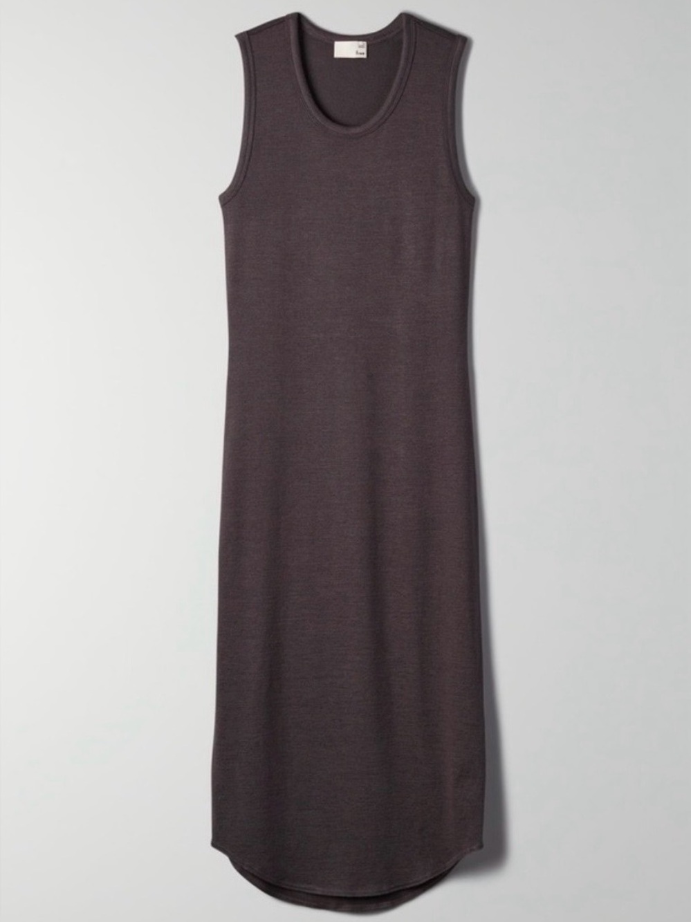 Aritzia Black Sleeveless Midi Dress